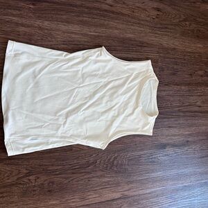 Sleeveless Cream Alphalete Tank Top